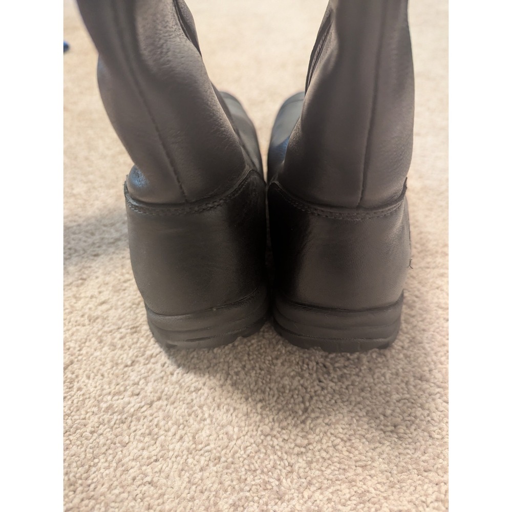 KEEN Dry Women's Black Leather Tall Boots Size 6.5 - Picture 4 of 9